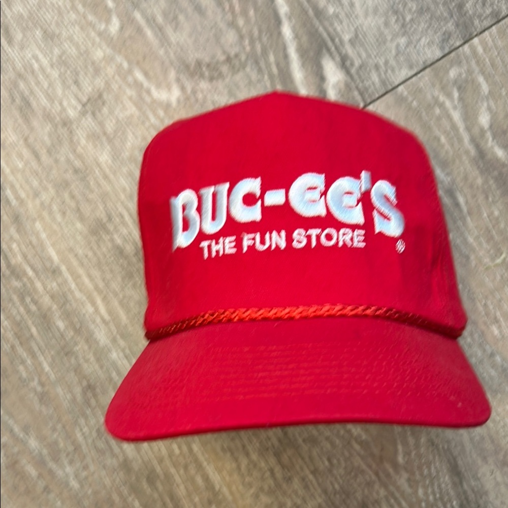 But-ee’s red SnapBack hat